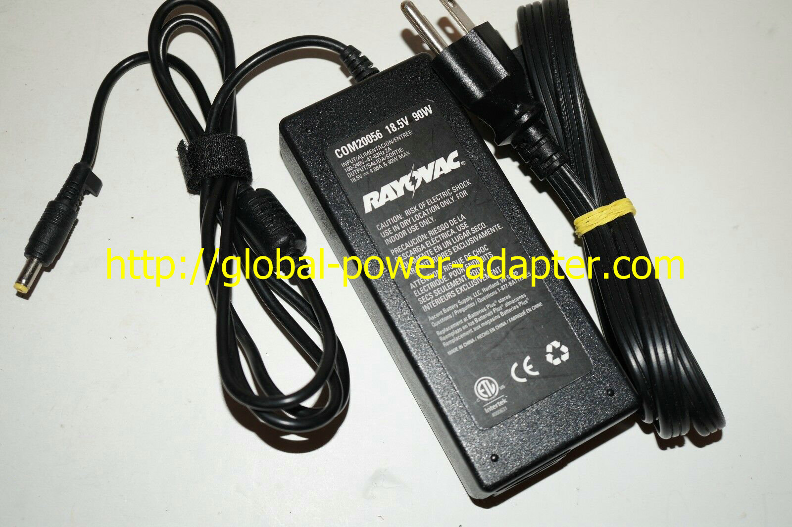 *100% Brand NEW* Rayovac C0M20056 AC Adapter 18.5V 4.86A 90W Power Supply - Click Image to Close